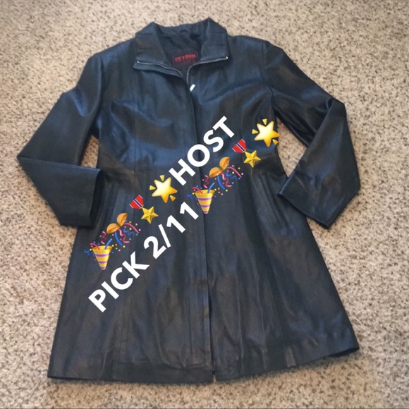 Zeybek Jackets & Blazers - 🎉HP!!🎉Rare Turkish Black Leather Jacket Sz XXL